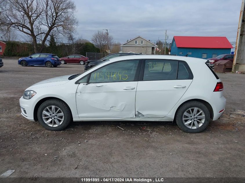 2020 Volkswagen Golf VIN: 3VWG57AU5LM017322 Lot: 11991895