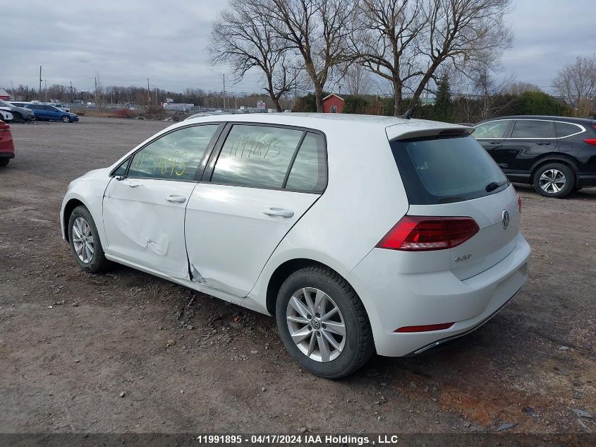 2020 Volkswagen Golf VIN: 3VWG57AU5LM017322 Lot: 11991895