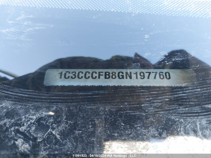 2016 Chrysler 200 Lx VIN: 1C3CCCFB8GN197760 Lot: 11991923