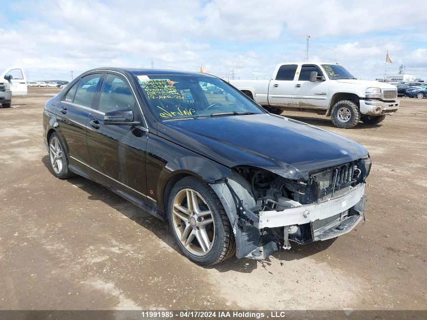 2012 Mercedes-Benz C-Class VIN: WDDGF8BB1CA620578 Lot: 39236284