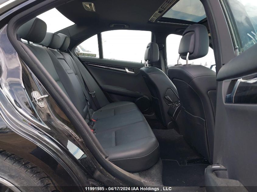 2012 Mercedes-Benz C-Class VIN: WDDGF8BB1CA620578 Lot: 39236284