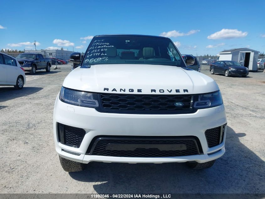 2022 Land Rover Range Rover Sport VIN: SALWS2RU0NA232310 Lot: 11992046