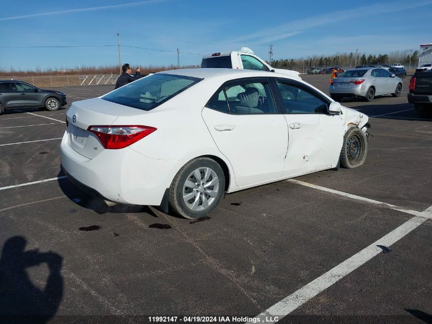 2015 Toyota Corolla L/Le/Le Pls/Prm/S/S Pls VIN: 2T1BURHE2FC407611 Lot: 11992147