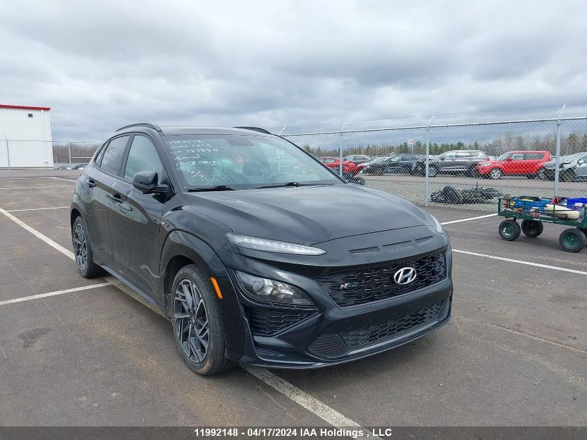 2022 Hyundai Kona Le N Line Awd VIN: KM8K6CA39NU783882 Lot: 11992148