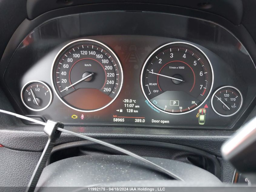 2013 BMW 335 Xi VIN: WBA3B9C50DF587254 Lot: 11992175