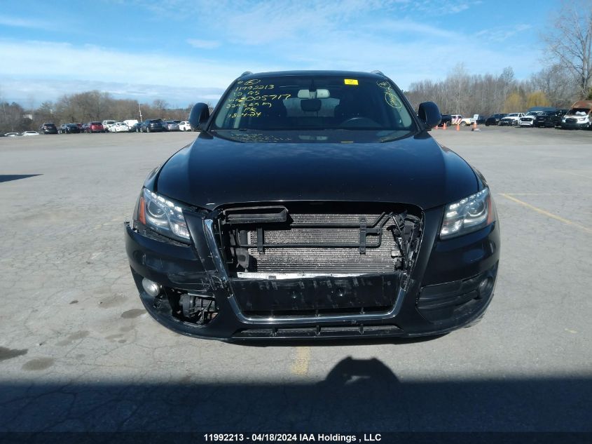 2012 Audi Q5 Premium VIN: WA1CKCFP5CA005717 Lot: 11992213