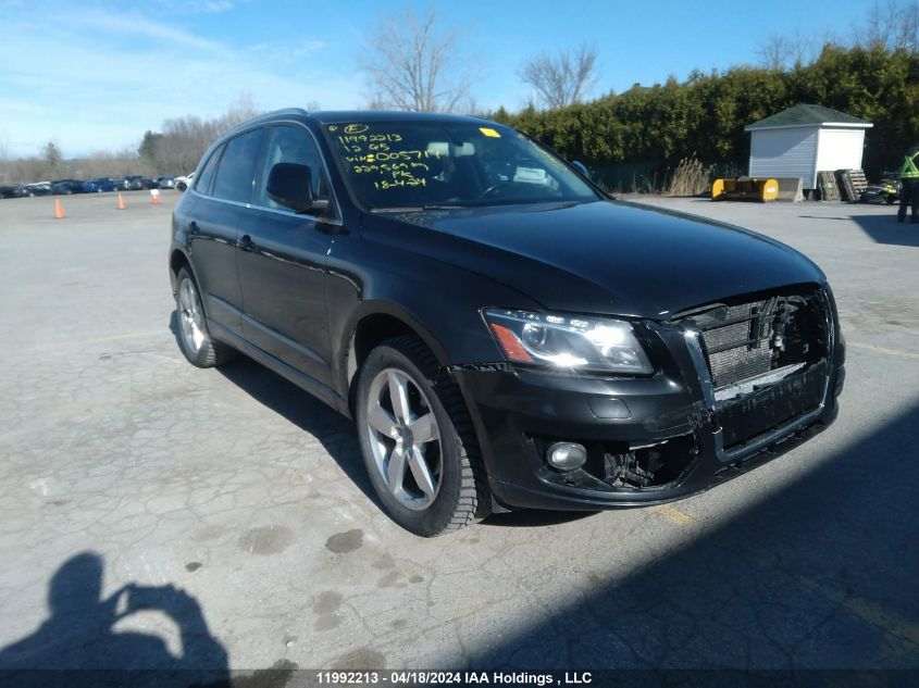 2012 Audi Q5 Premium VIN: WA1CKCFP5CA005717 Lot: 11992213