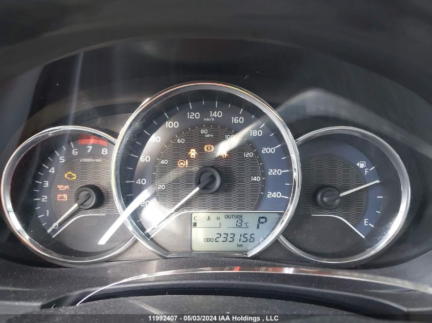 2016 Toyota Corolla Le VIN: 2T1BURHE2GC596701 Lot: 11992407