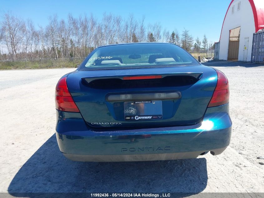 2005 Pontiac Grand Prix VIN: 2G2WP522051200250 Lot: 11992436