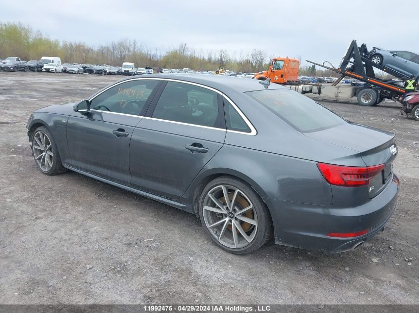 2017 Audi A4 VIN: WAUENAF46HA077188 Lot: 11992475