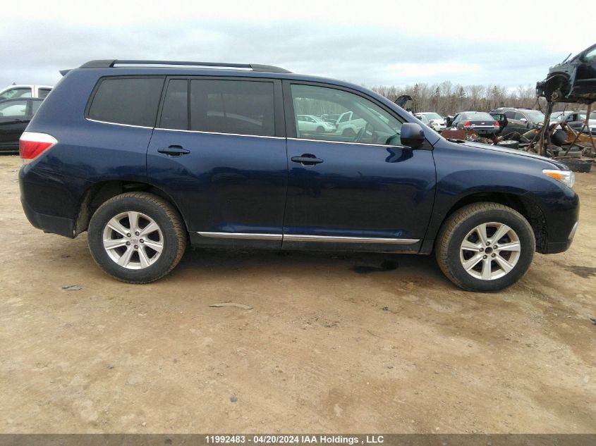 2013 Toyota Highlander Se V6 VIN: 5TDZK3EH2DS105014 Lot: 11992483