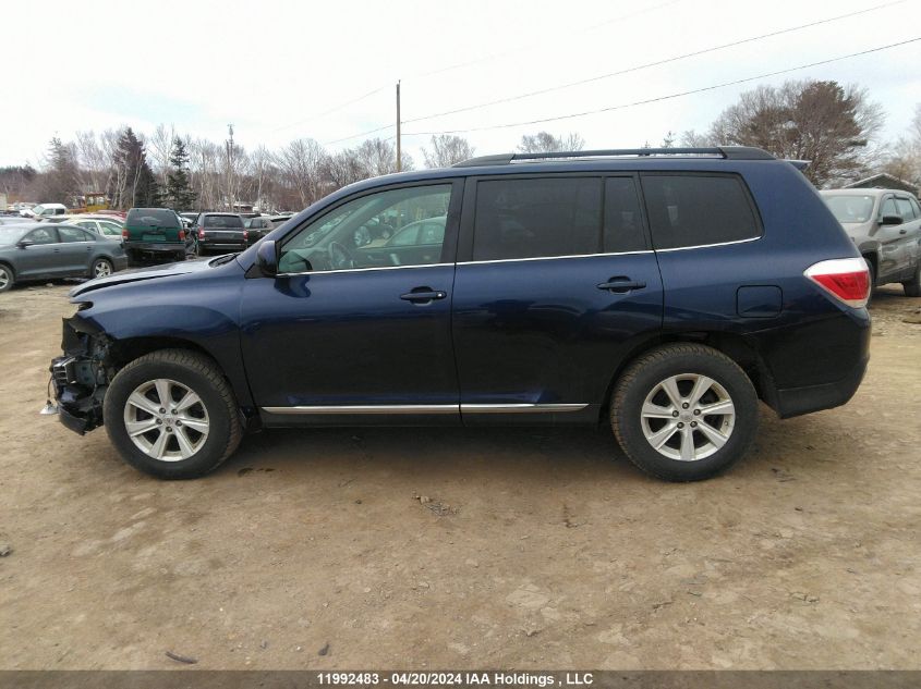 2013 Toyota Highlander Se V6 VIN: 5TDZK3EH2DS105014 Lot: 11992483