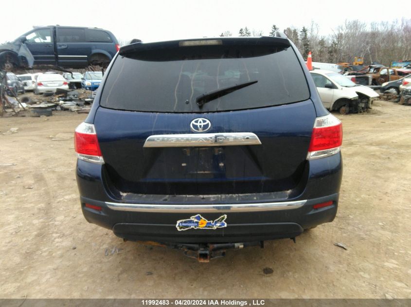 2013 Toyota Highlander Se V6 VIN: 5TDZK3EH2DS105014 Lot: 11992483