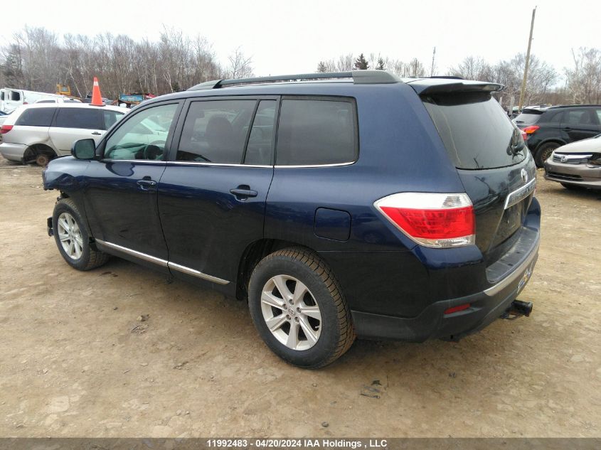 2013 Toyota Highlander Se V6 VIN: 5TDZK3EH2DS105014 Lot: 11992483