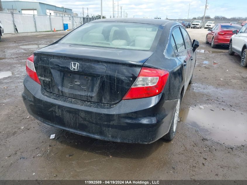 2012 Honda Civic Sdn VIN: 2HGFB2F41CH055200 Lot: 11992589