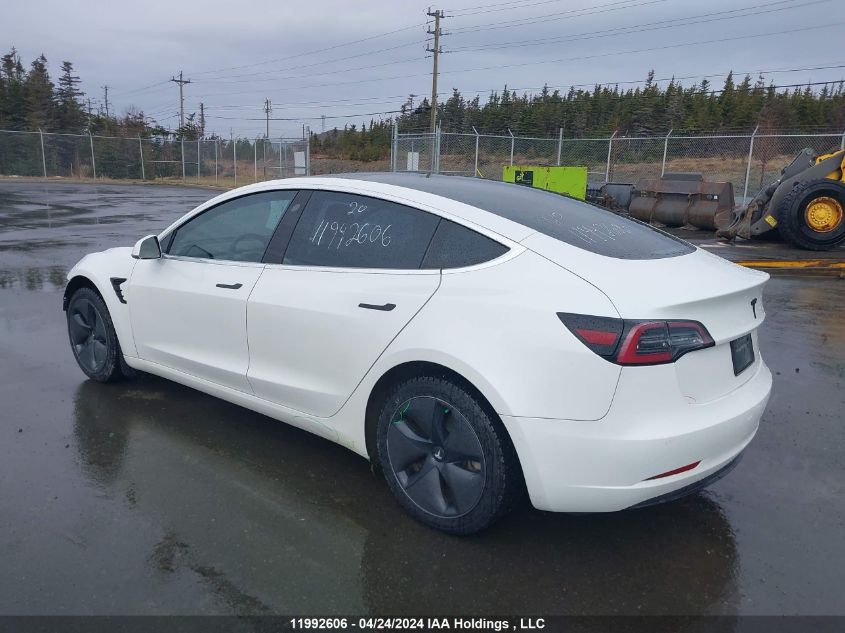 2020 Tesla Model 3 VIN: 5YJ3E1EA5LF715576 Lot: 11992606