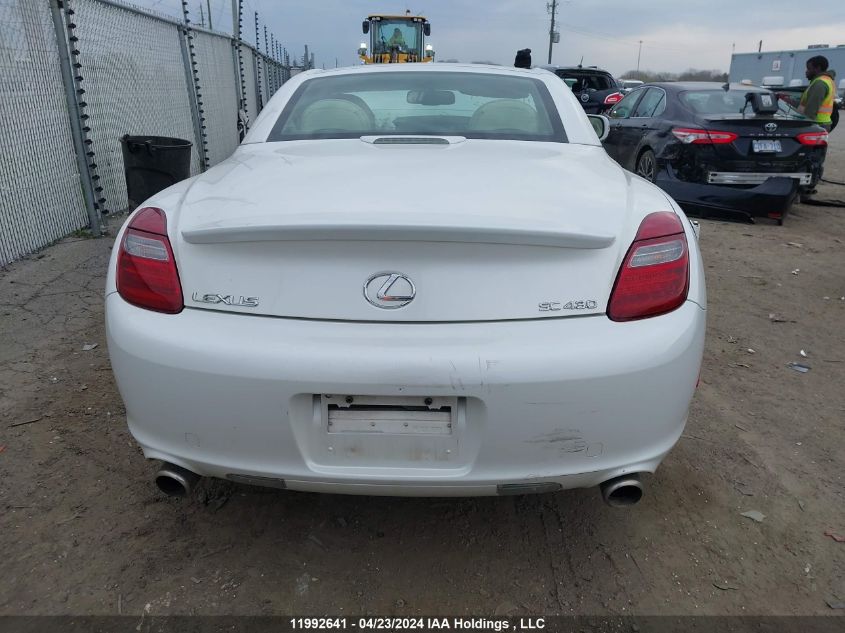 2010 Lexus Sc 430 VIN: JTHFN2EY3A9021443 Lot: 11992641