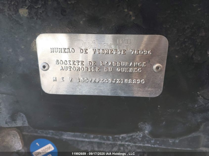 2018 Chevrolet Silverado 1500 VIN: 1GCVKPEC9JZ182290 Lot: 11992659