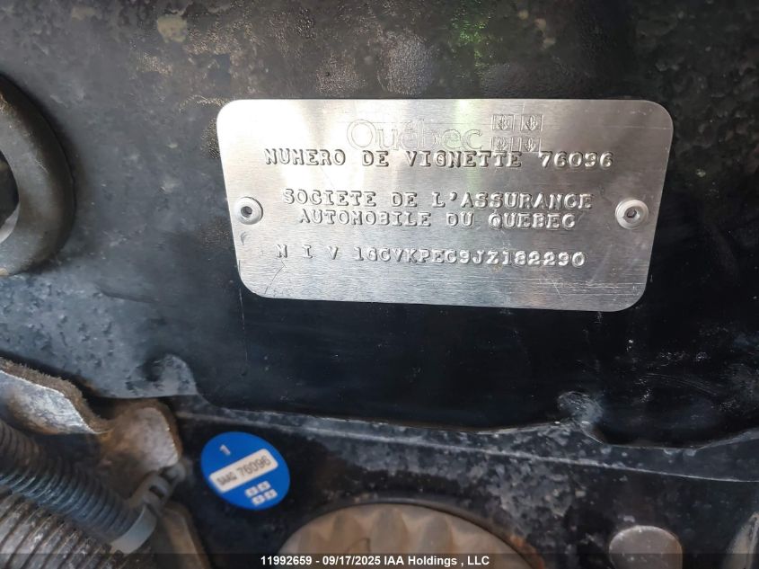 2018 Chevrolet Silverado 1500 VIN: 1GCVKPEC9JZ182290 Lot: 11992659