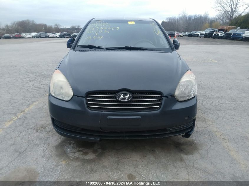 2009 Hyundai Accent Gls VIN: KMHCN45C69U346659 Lot: 11992668