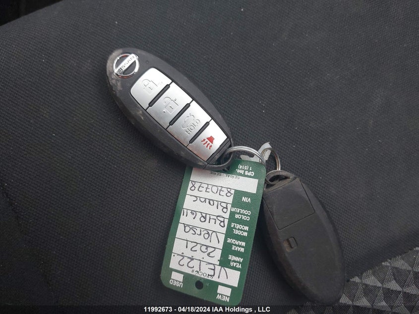 2021 Nissan Versa VIN: 3N1CN8DV9ML870778 Lot: 11992673