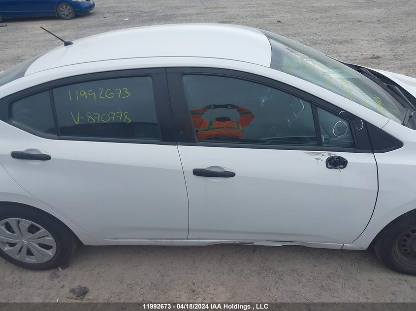 2021 Nissan Versa VIN: 3N1CN8DV9ML870778 Lot: 11992673