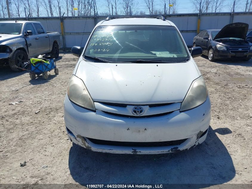 2010 Toyota Sienna Ce 7 Passenger/Ce 8 Passenger VIN: 5TDZK4CC8AS342714 Lot: 11992707