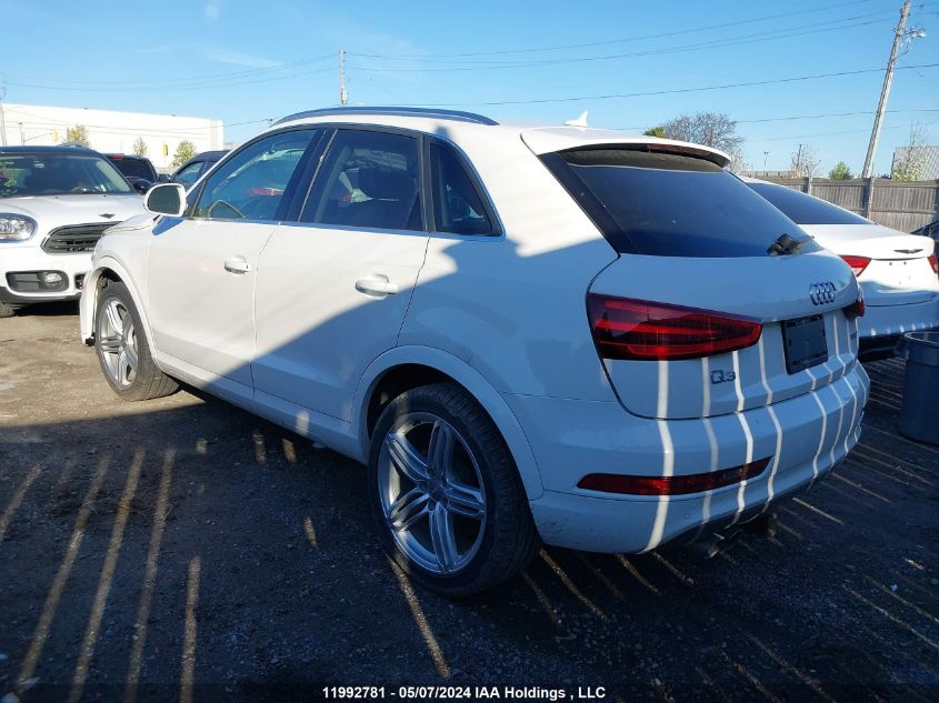 2015 Audi Q3 VIN: WA1FFEFS6FR010738 Lot: 11992781