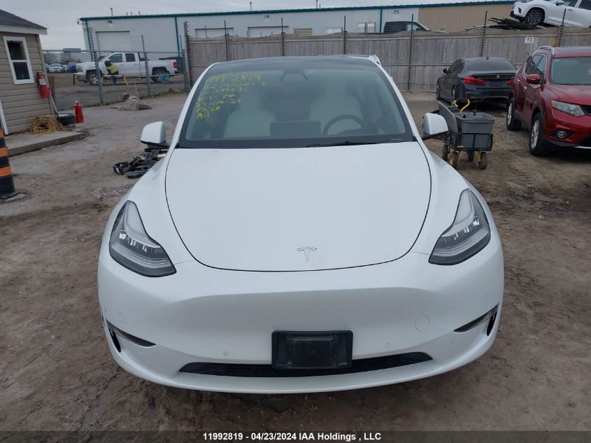 2022 Tesla Model Y VIN: 7SAYGAEE1NF339631 Lot: 11992819