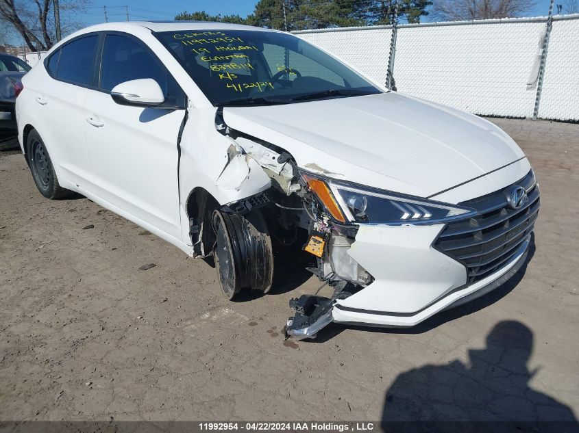 2019 Hyundai Elantra Sel/Value/Limited VIN: KMHD84LF5KU839814 Lot: 11992954