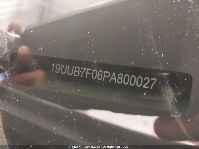 2023 Acura Tlx Type S Pmc Edition VIN: 19UUB7F06PA800027 Lot: 11992977