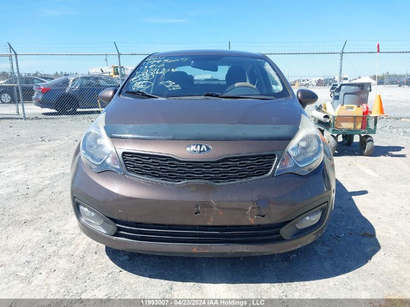 2013 Kia Rio VIN: KNADM4A34D6291706 Lot: 11993007