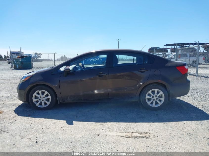 2013 Kia Rio VIN: KNADM4A34D6291706 Lot: 11993007