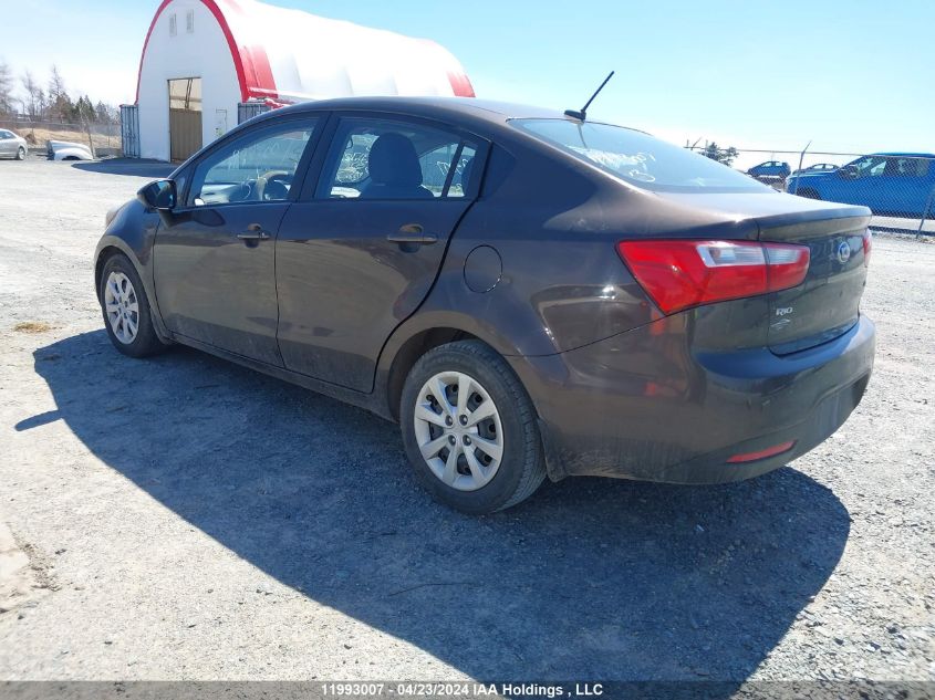 2013 Kia Rio VIN: KNADM4A34D6291706 Lot: 11993007