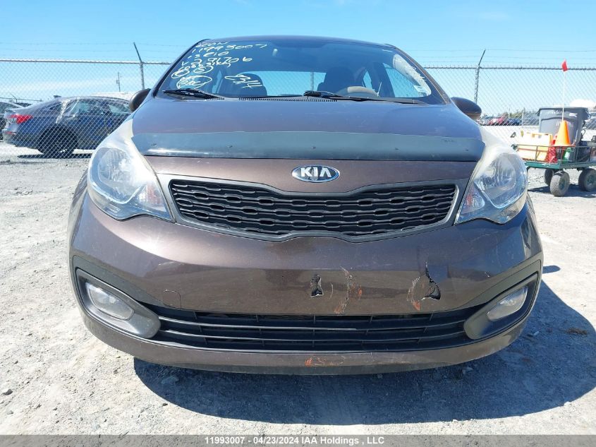 2013 Kia Rio VIN: KNADM4A34D6291706 Lot: 11993007