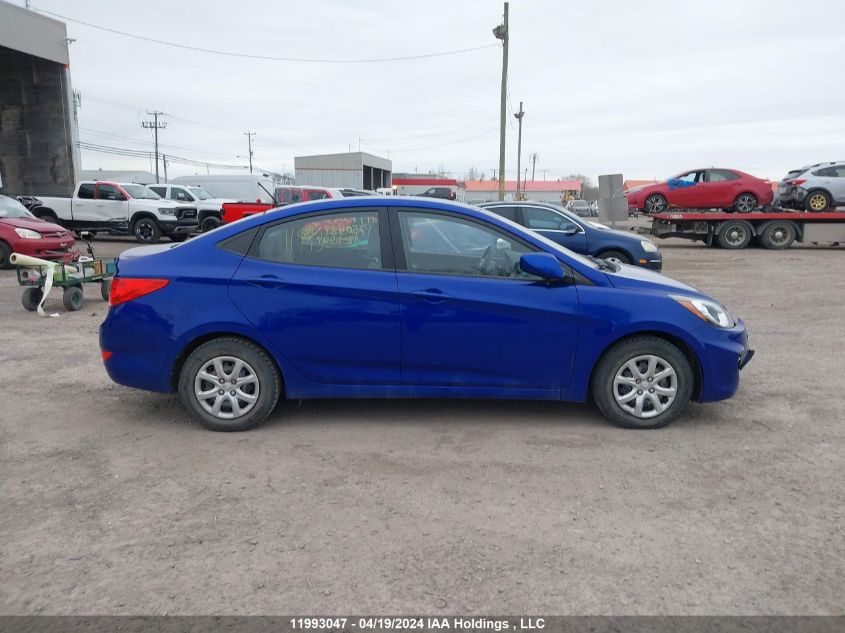 2014 Hyundai Accent Gl VIN: KMHCT4AE1EU750489 Lot: 11993047