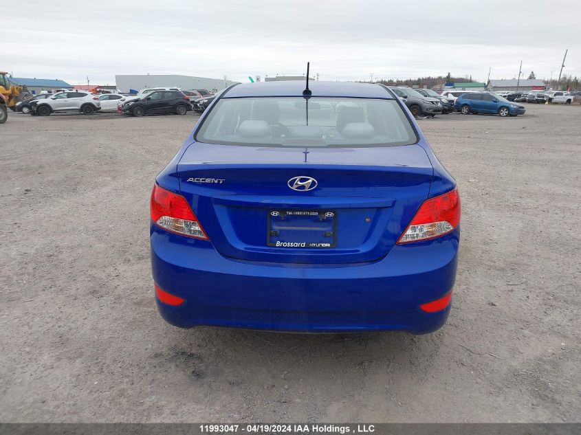 2014 Hyundai Accent Gl VIN: KMHCT4AE1EU750489 Lot: 11993047