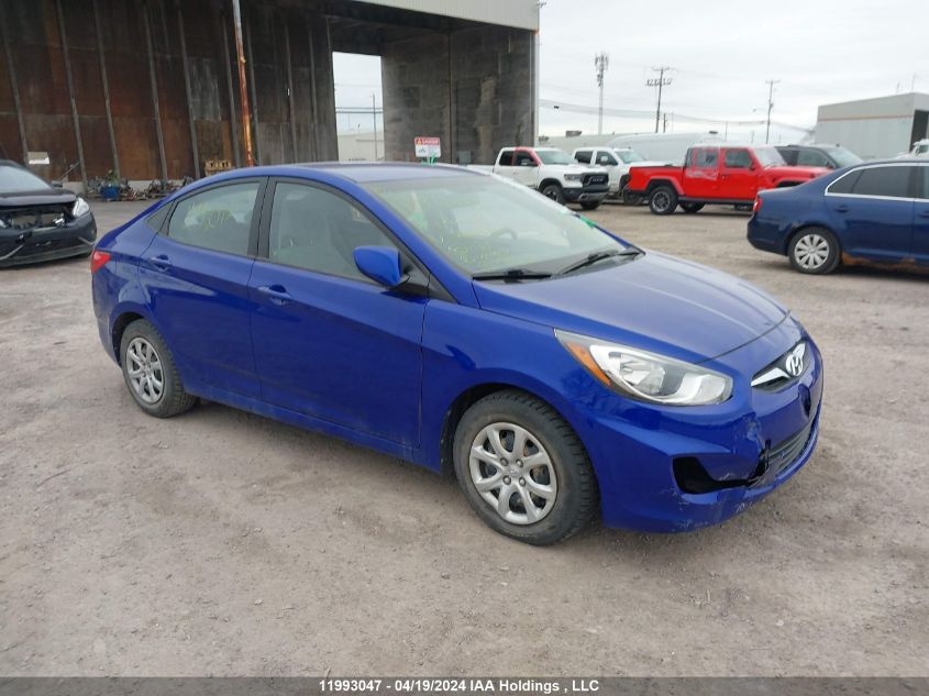 2014 Hyundai Accent Gl VIN: KMHCT4AE1EU750489 Lot: 11993047