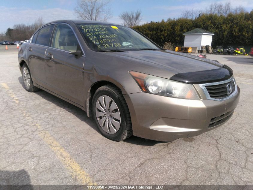 2008 Honda Accord Lx VIN: 1HGCP26368A806289 Lot: 11993050