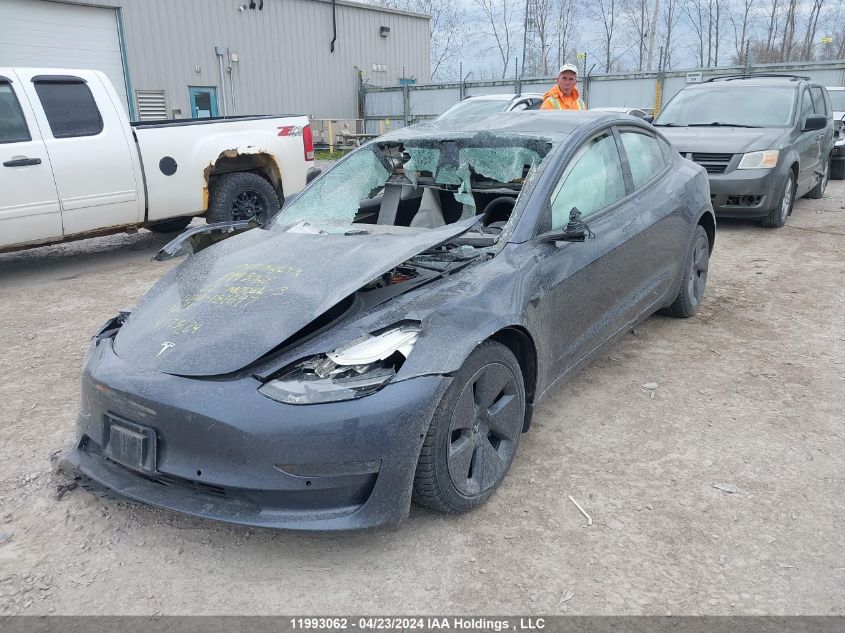 2022 Tesla Model 3 VIN: 5YJ3E1EB3NF181697 Lot: 11993062