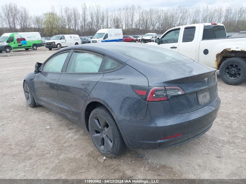 2022 Tesla Model 3 VIN: 5YJ3E1EB3NF181697 Lot: 11993062