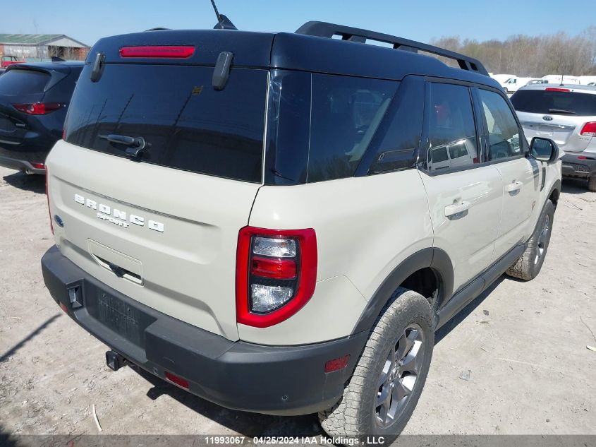 2024 Ford Bronco Sport Badlands VIN: 3FMCR9D96RRE06891 Lot: 11993067