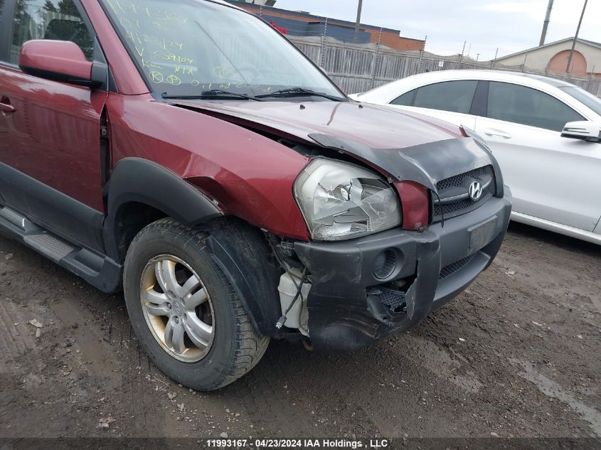 2007 Hyundai Tucson VIN: KM8JM12DX7U659104 Lot: 11993167