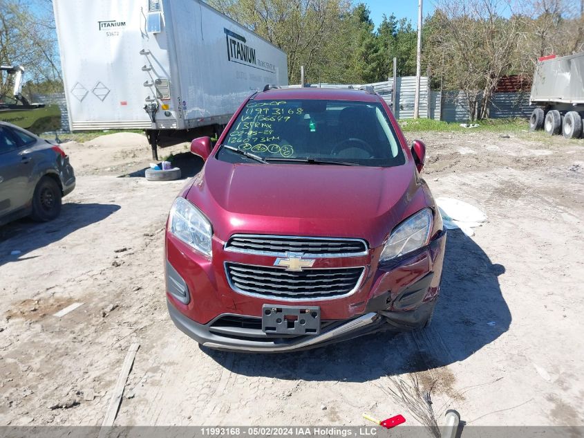 2013 Chevrolet Trax VIN: 3GNCJPSB7DL156649 Lot: 11993168