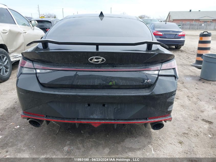 2023 Hyundai Elantra N Dct VIN: KMHLW4AK4PU009642 Lot: 11993180