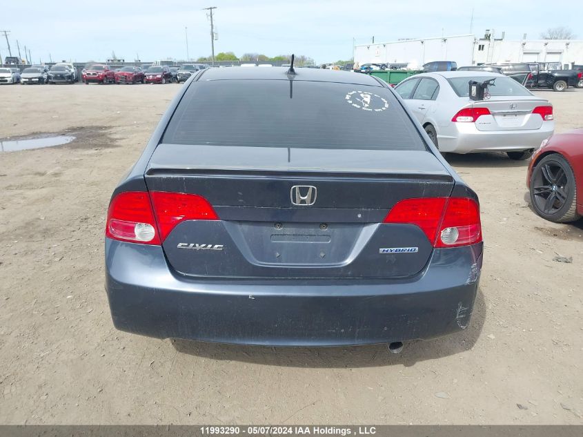 2006 Honda Civic Hybrid VIN: JHMFA36296S800163 Lot: 11993290