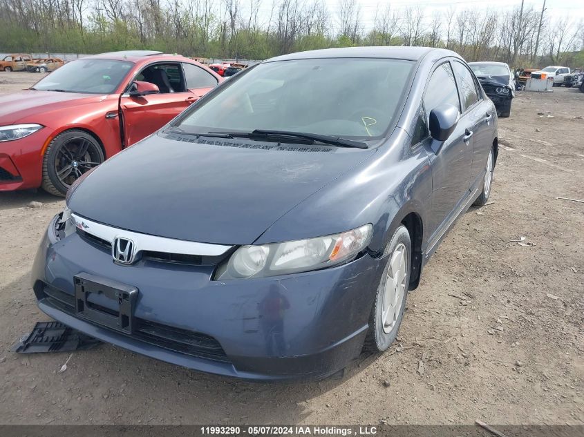 2006 Honda Civic Hybrid VIN: JHMFA36296S800163 Lot: 11993290