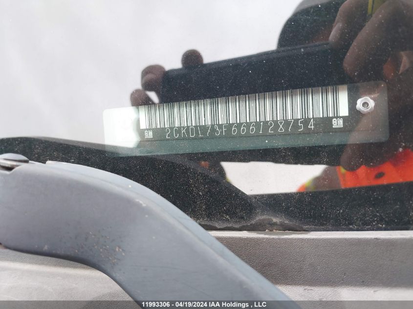 2006 Pontiac Torrent VIN: 2CKDL73F666128754 Lot: 11993306