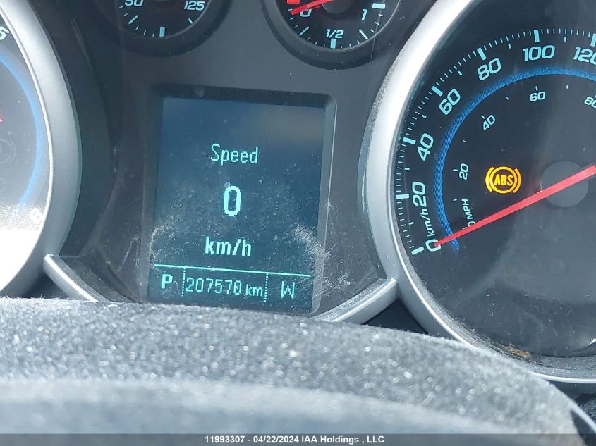 2012 Chevrolet Cruze Lt VIN: 1G1PF5SC8C7390657 Lot: 11993307