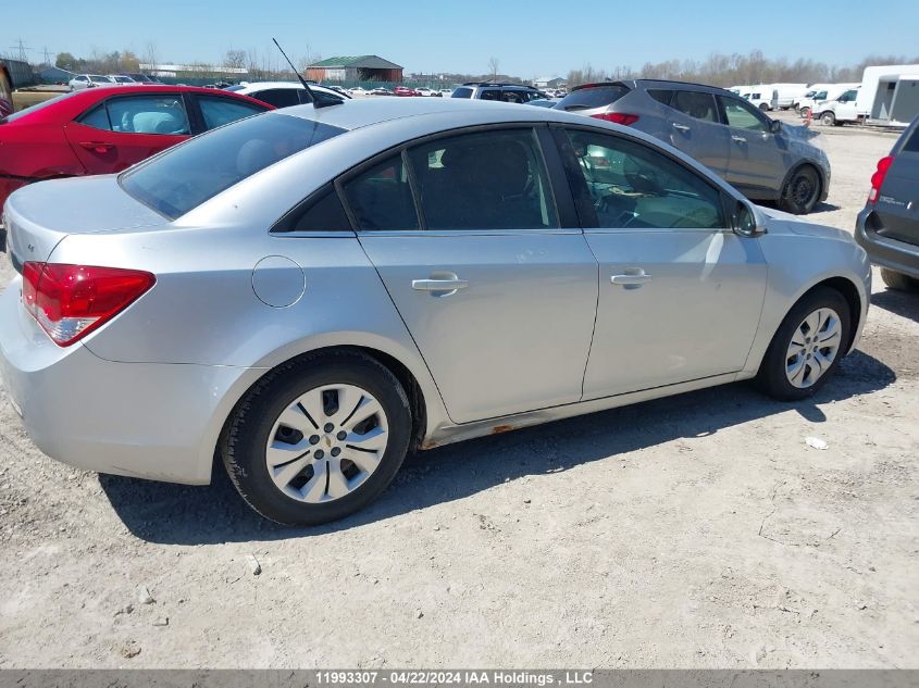 2012 Chevrolet Cruze Lt VIN: 1G1PF5SC8C7390657 Lot: 11993307